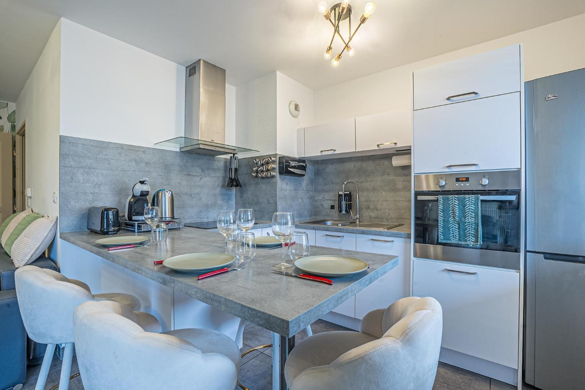 Spacieux - 4 Pers' - Balcon - 2 Lits - Parking Вуаппи Экстерьер фото